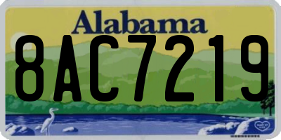 AL license plate 8AC7219