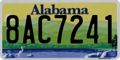 AL license plate 8AC7241