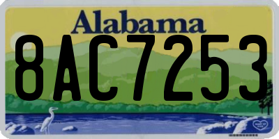 AL license plate 8AC7253