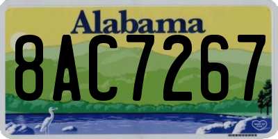 AL license plate 8AC7267