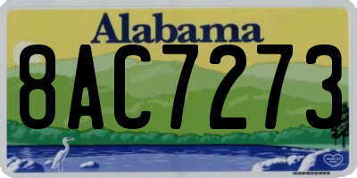 AL license plate 8AC7273