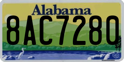 AL license plate 8AC7280