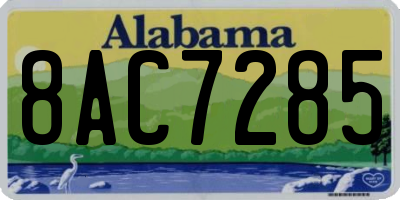 AL license plate 8AC7285