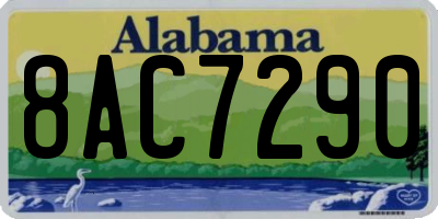 AL license plate 8AC7290