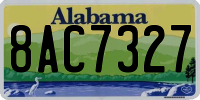 AL license plate 8AC7327