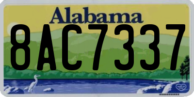 AL license plate 8AC7337