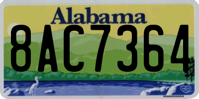 AL license plate 8AC7364