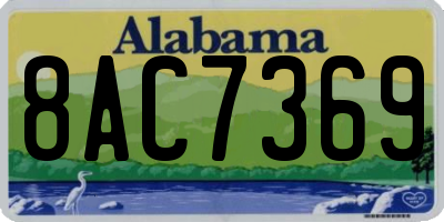 AL license plate 8AC7369