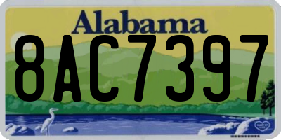 AL license plate 8AC7397