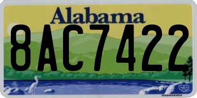 AL license plate 8AC7422
