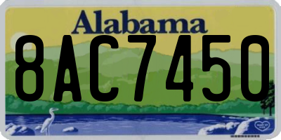 AL license plate 8AC7450