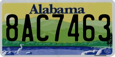 AL license plate 8AC7463
