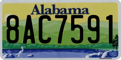 AL license plate 8AC7591