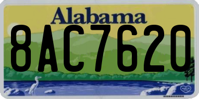 AL license plate 8AC7620
