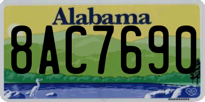 AL license plate 8AC7690