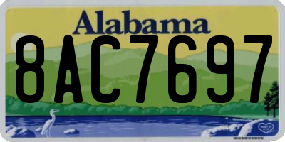 AL license plate 8AC7697