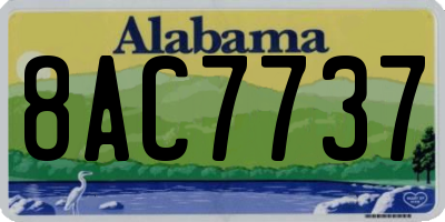 AL license plate 8AC7737