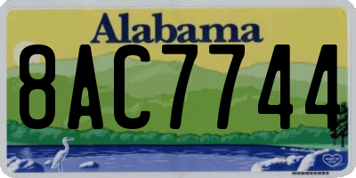 AL license plate 8AC7744