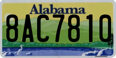 AL license plate 8AC7810