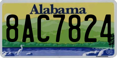 AL license plate 8AC7824
