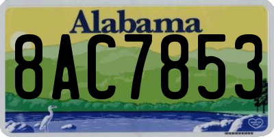 AL license plate 8AC7853