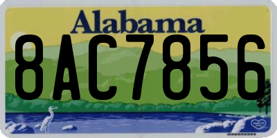 AL license plate 8AC7856