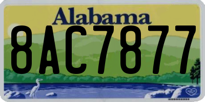 AL license plate 8AC7877