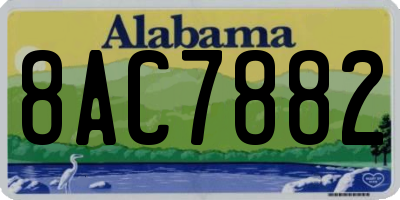 AL license plate 8AC7882