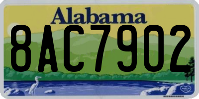 AL license plate 8AC7902