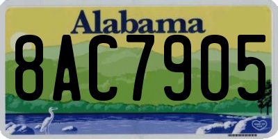 AL license plate 8AC7905