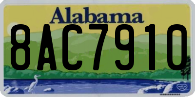 AL license plate 8AC7910