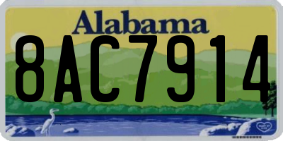 AL license plate 8AC7914
