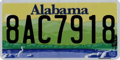 AL license plate 8AC7918