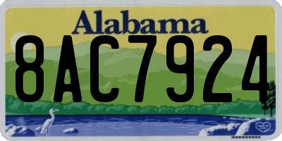 AL license plate 8AC7924