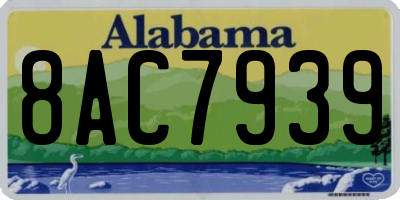 AL license plate 8AC7939