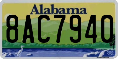 AL license plate 8AC7940