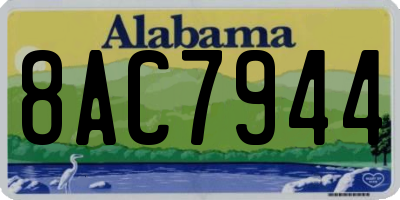 AL license plate 8AC7944