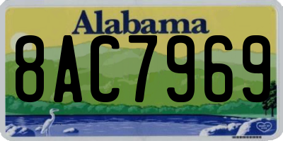 AL license plate 8AC7969
