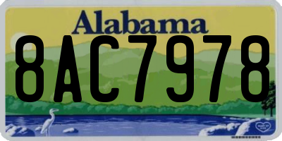 AL license plate 8AC7978