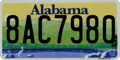 AL license plate 8AC7980