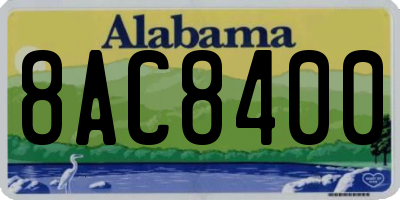 AL license plate 8AC8400