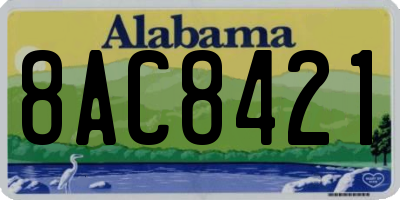 AL license plate 8AC8421