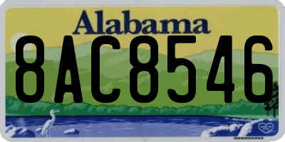 AL license plate 8AC8546