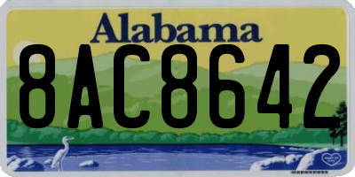 AL license plate 8AC8642