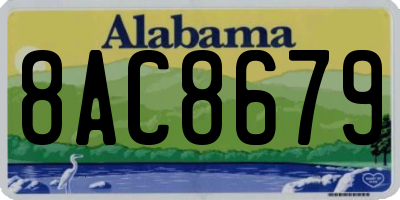 AL license plate 8AC8679