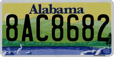 AL license plate 8AC8682
