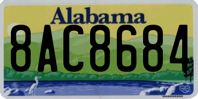 AL license plate 8AC8684