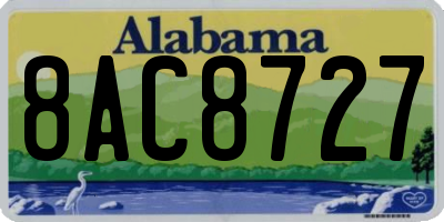 AL license plate 8AC8727