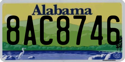 AL license plate 8AC8746
