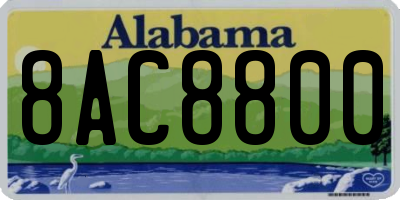 AL license plate 8AC8800